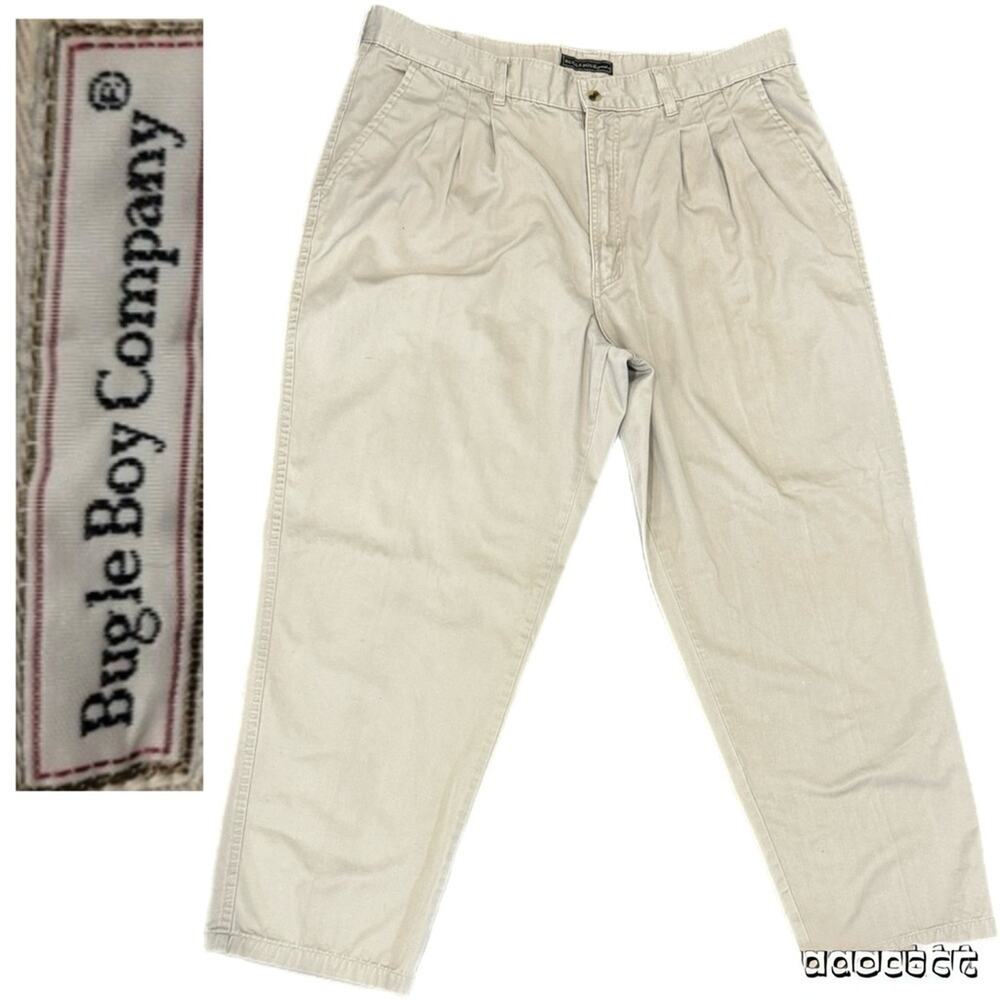 Bugle Boy Original Pants Vintage Men’s 40/30 Beige/Khaki